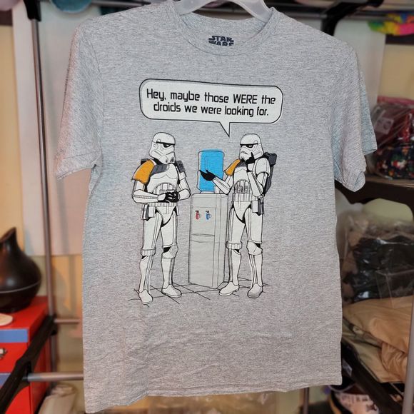 Star Wars Graphic SS Tee Grey Maybe Those Were the Droids - Size Medium - Picture 2 of 4